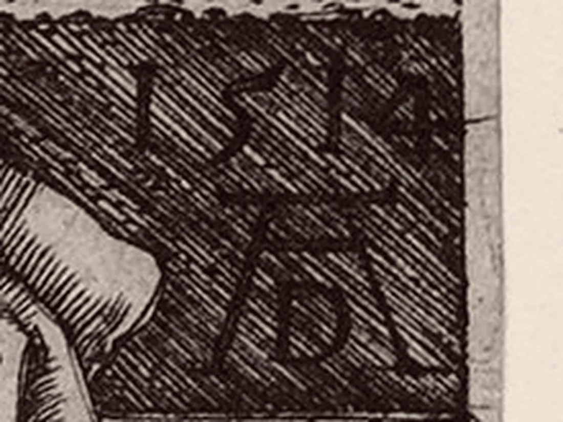 Dürer’s monogram, AD under the date 1514, from Melencolia I